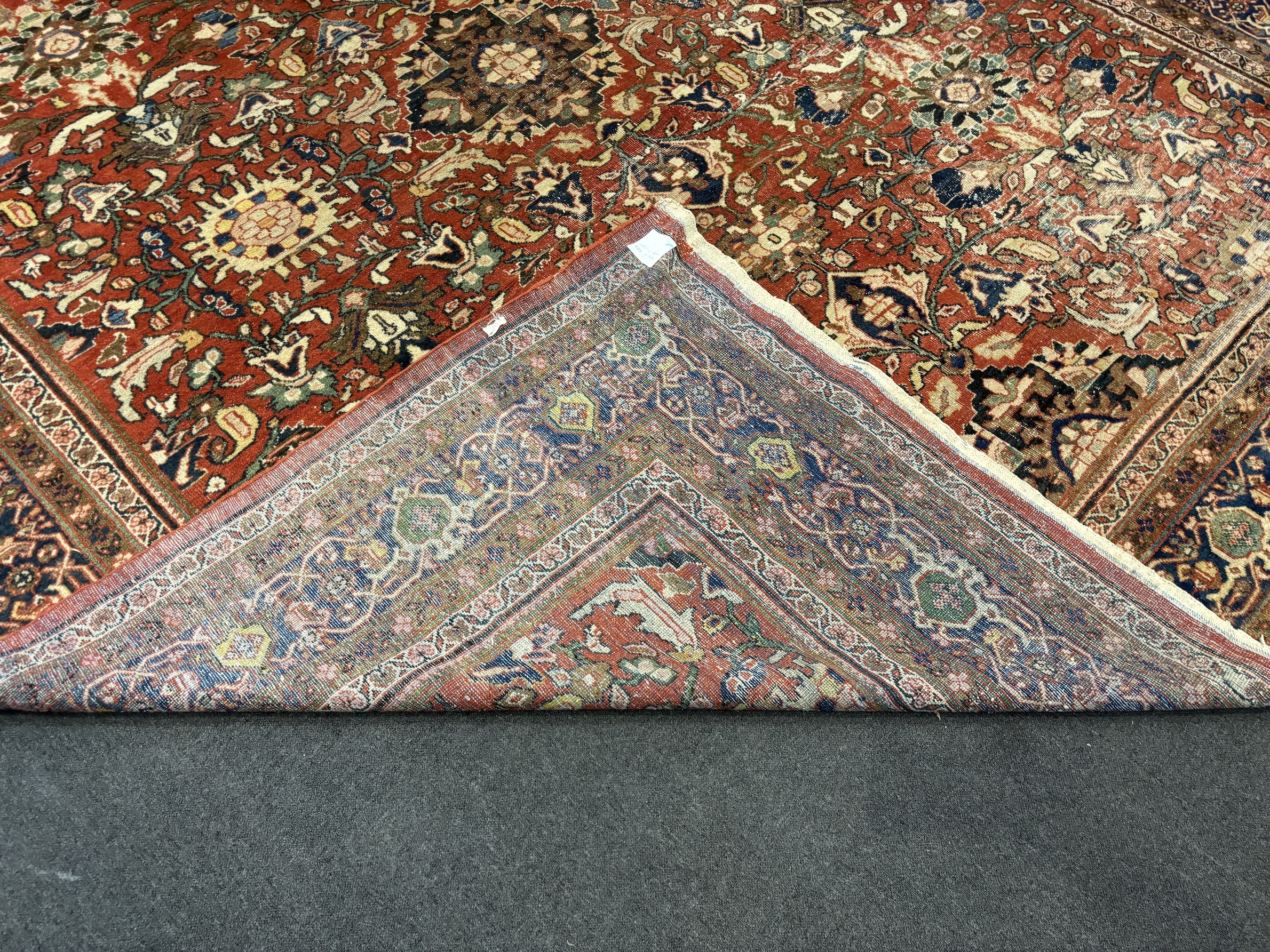 A Persian oversize Sultanabad Mahal carpet, 596 x 343cm